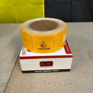 yellow reflective tape squares